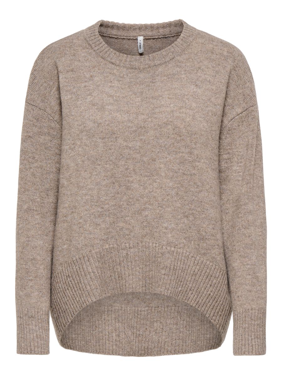 ONLALIVIA LS HIGH-LOW O-NECK KNT