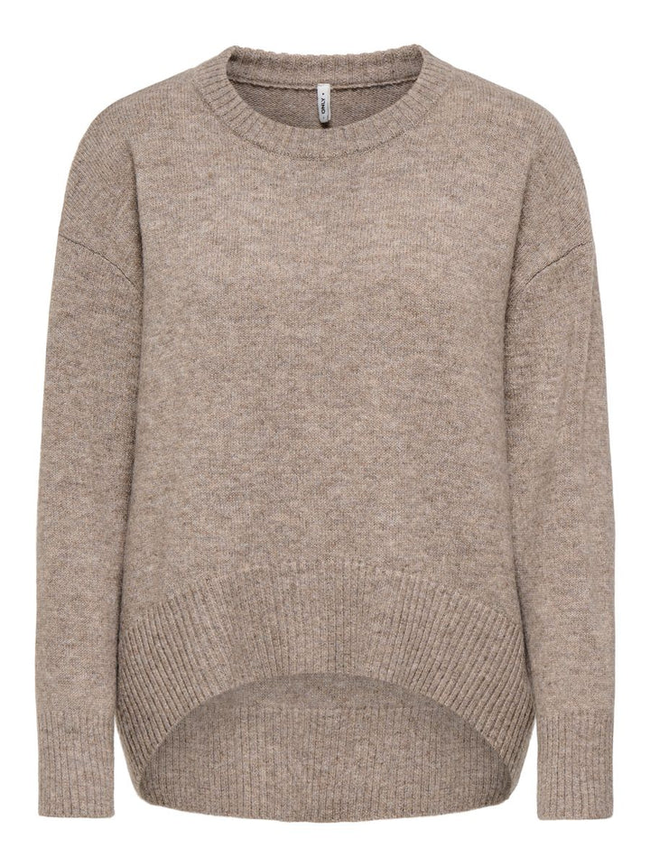 ONLALIVIA LS HIGH-LOW O-NECK KNT