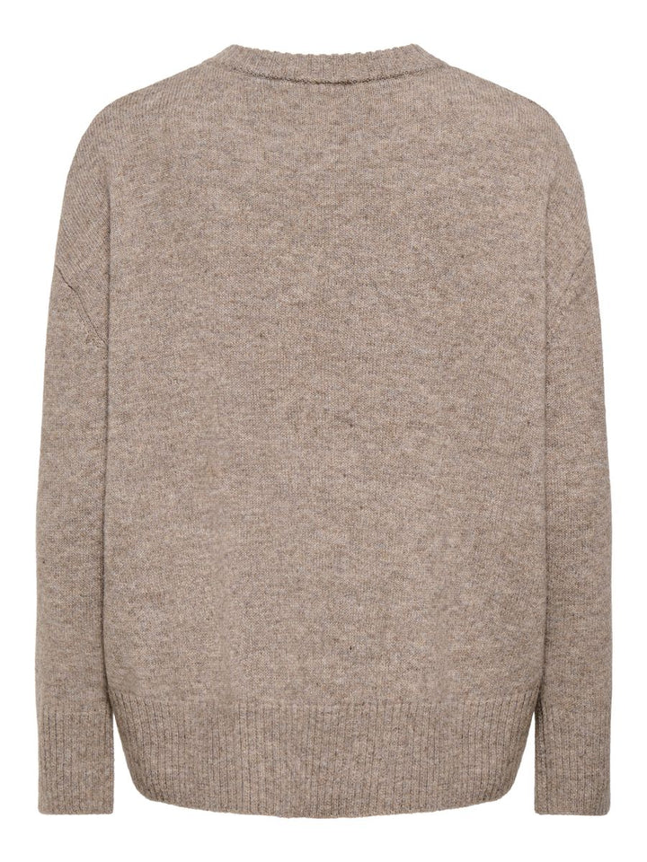 ONLALIVIA LS HIGH-LOW O-NECK KNT