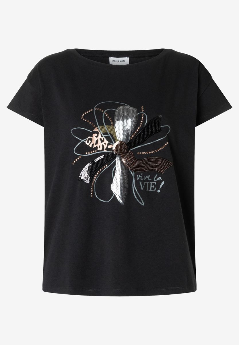 T-Shirt mit Pailletten