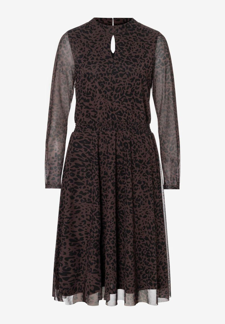 Meshkleid mit Leomuster