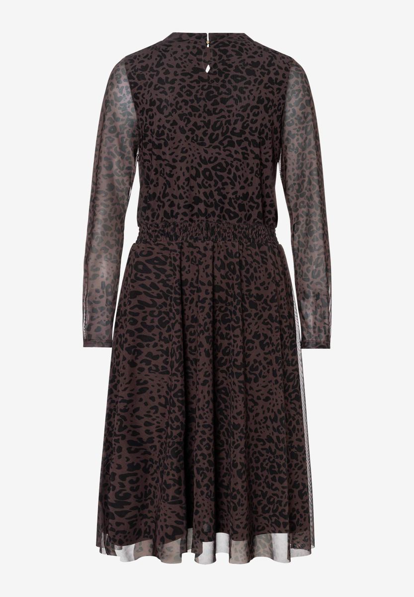 Meshkleid mit Leomuster