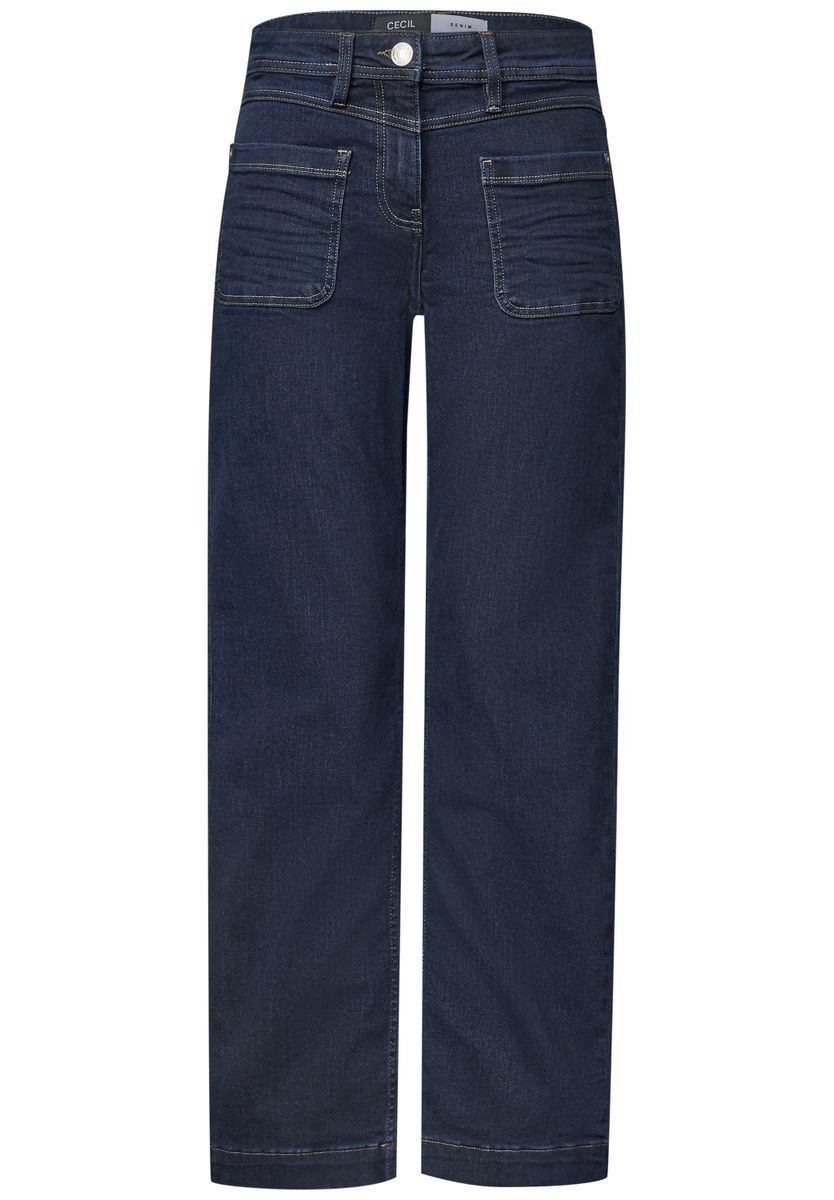 Wide Leg Jeans mit Patch-Pockets