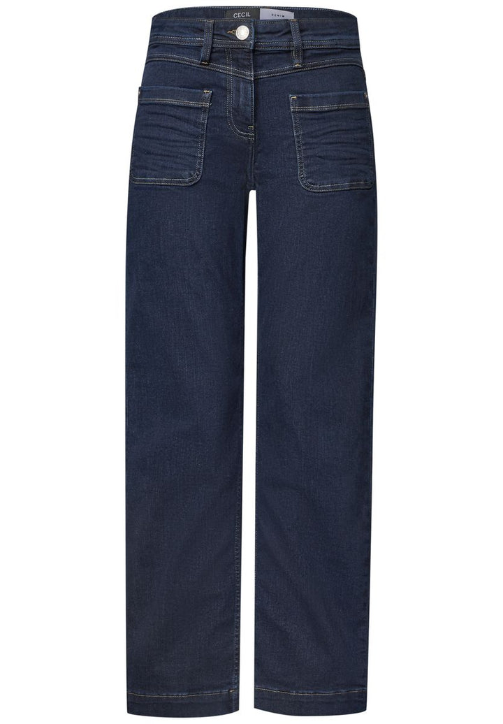 Wide Leg Jeans mit Patch-Pockets