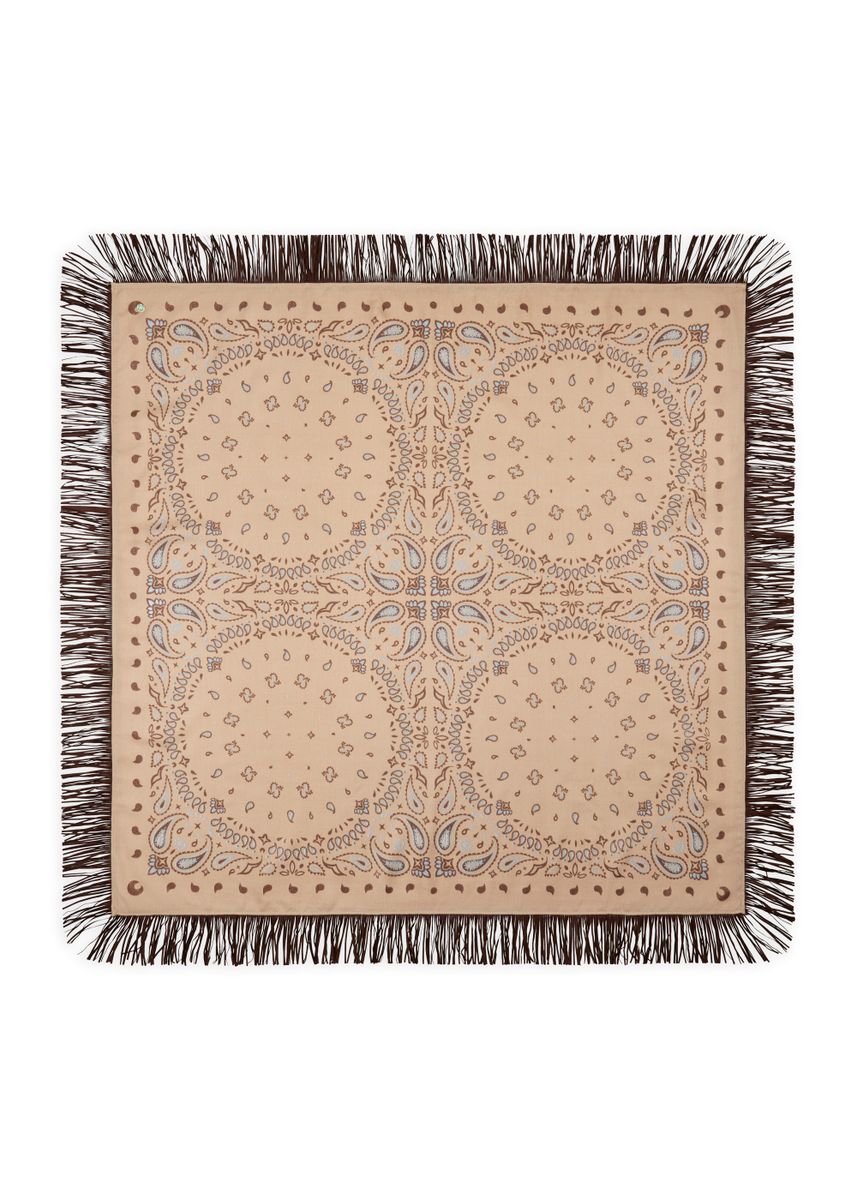Kaschmirweiches  Bandana mit Paisleymuster und Fransen