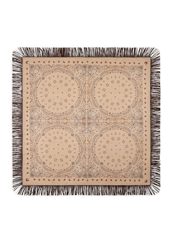 Kaschmirweiches  Bandana mit Paisleymuster und Fransen