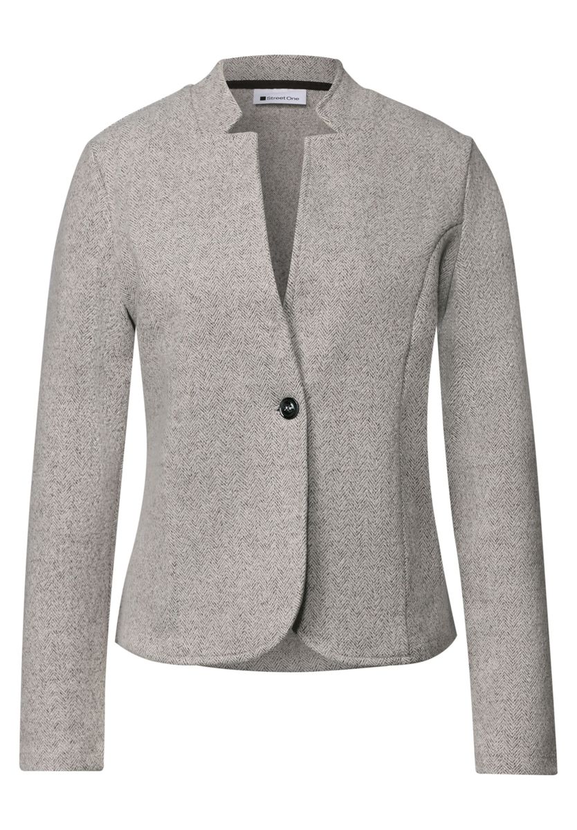 Blazer mit Herringbone-Muster