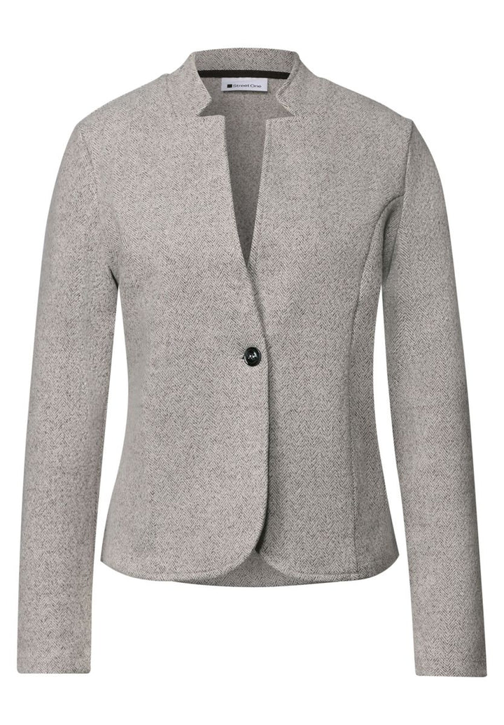 Blazer mit Herringbone-Muster