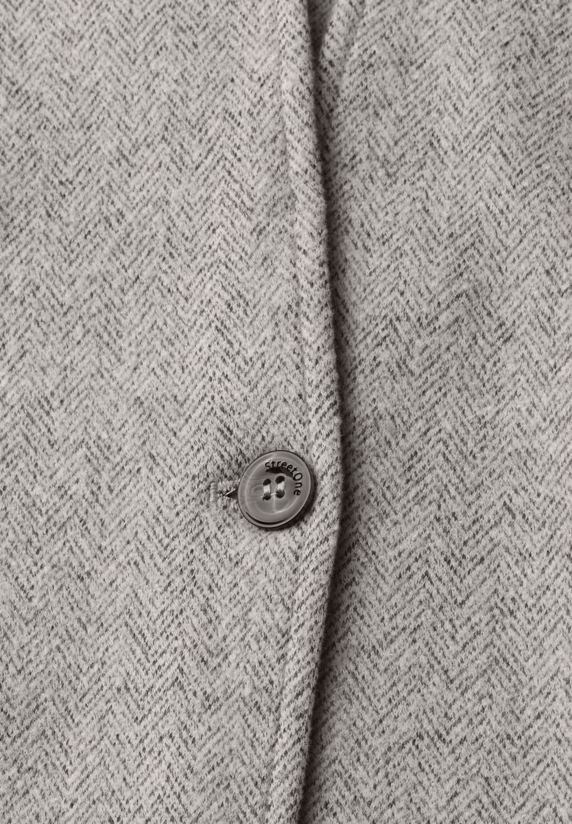 Blazer mit Herringbone-Muster