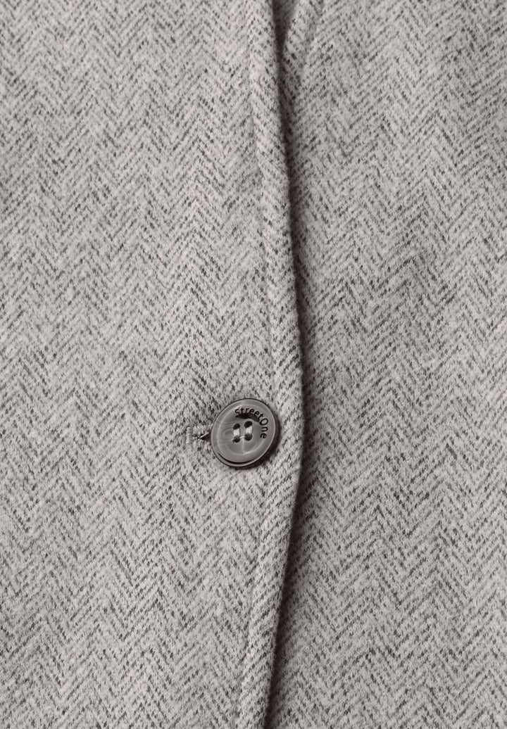 Blazer mit Herringbone-Muster