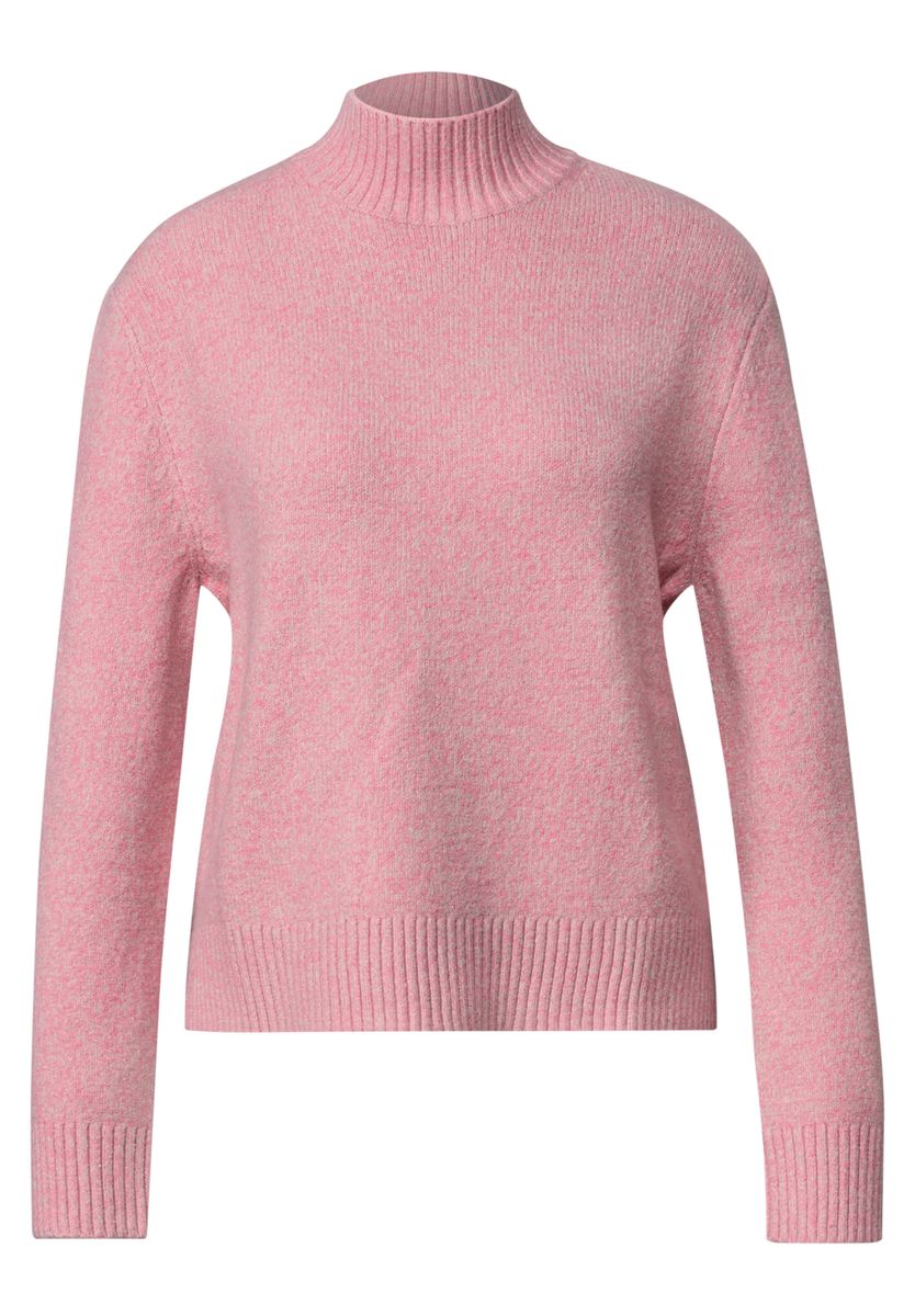 Mouliné Pullover mit Turtle Neck