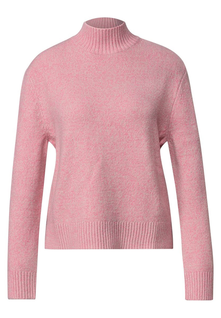 Mouliné Pullover mit Turtle Neck