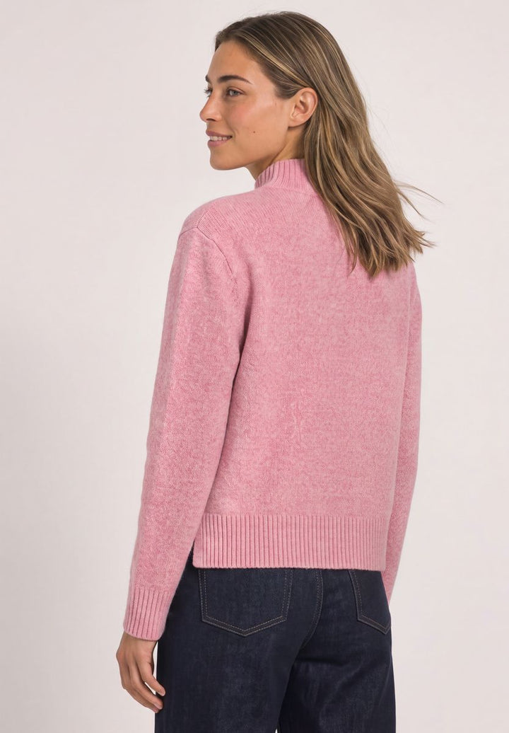 Mouliné Pullover mit Turtle Neck