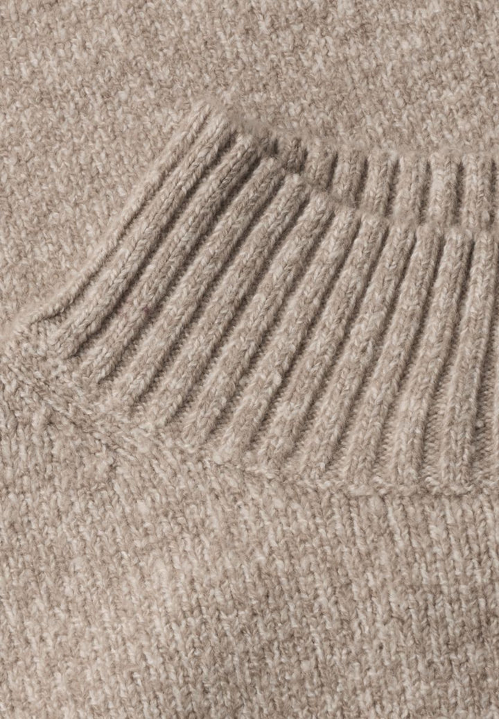 Mouliné Pullover mit Turtle Neck