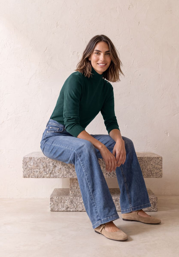 Basic Pullover mit Turtle Neck