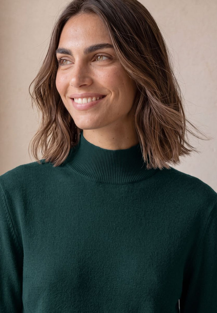 Basic Pullover mit Turtle Neck