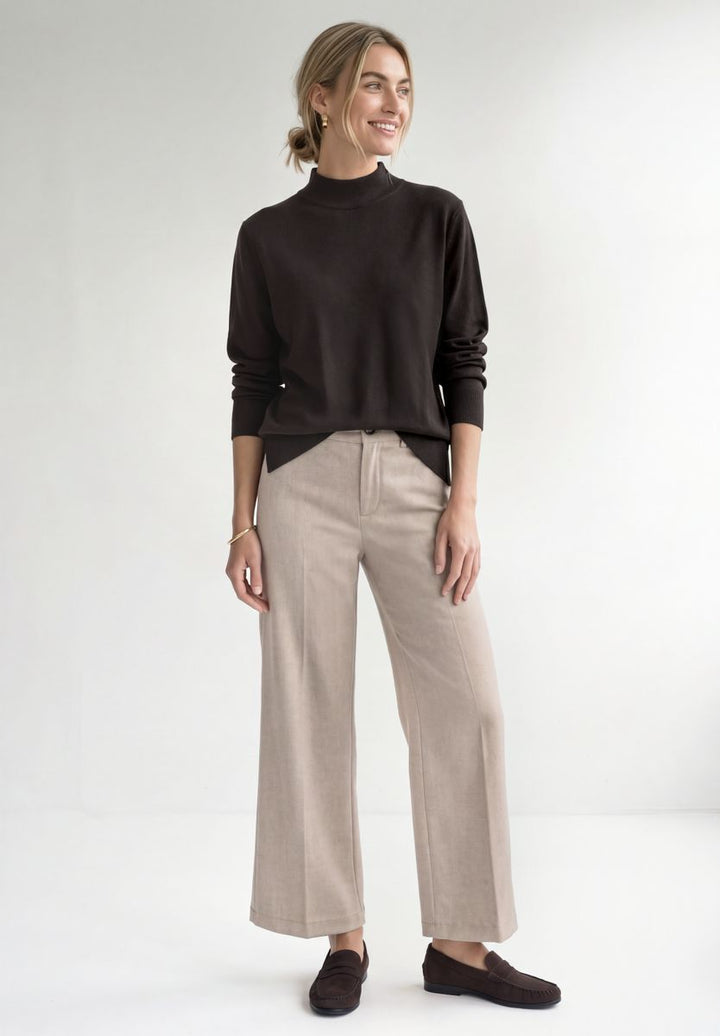 Basic Pullover mit Turtle Neck