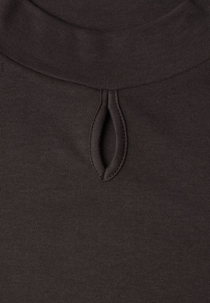 Shirt mit Turtle Neck und Schlitzdetail