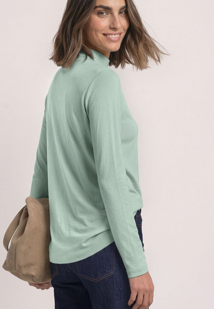 Shirt mit Turtle Neck und Schlitzdetail