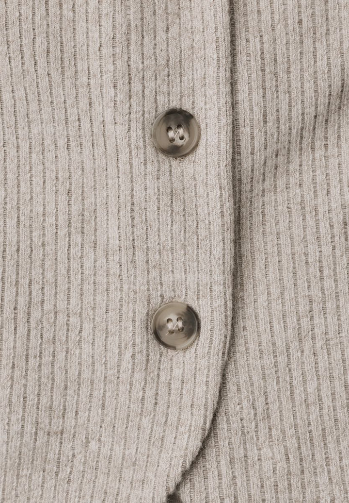 Langarm Shirt mit seitlichen Knopfdetails