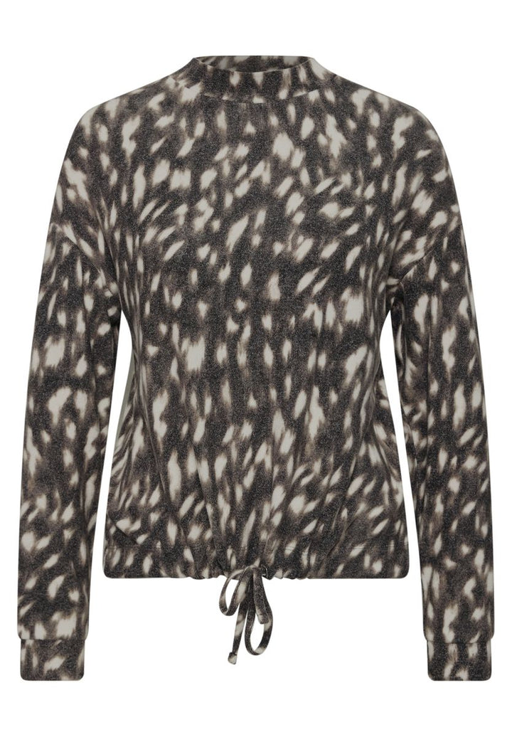 Langarm Shirt mit Turtle Neck und Muster