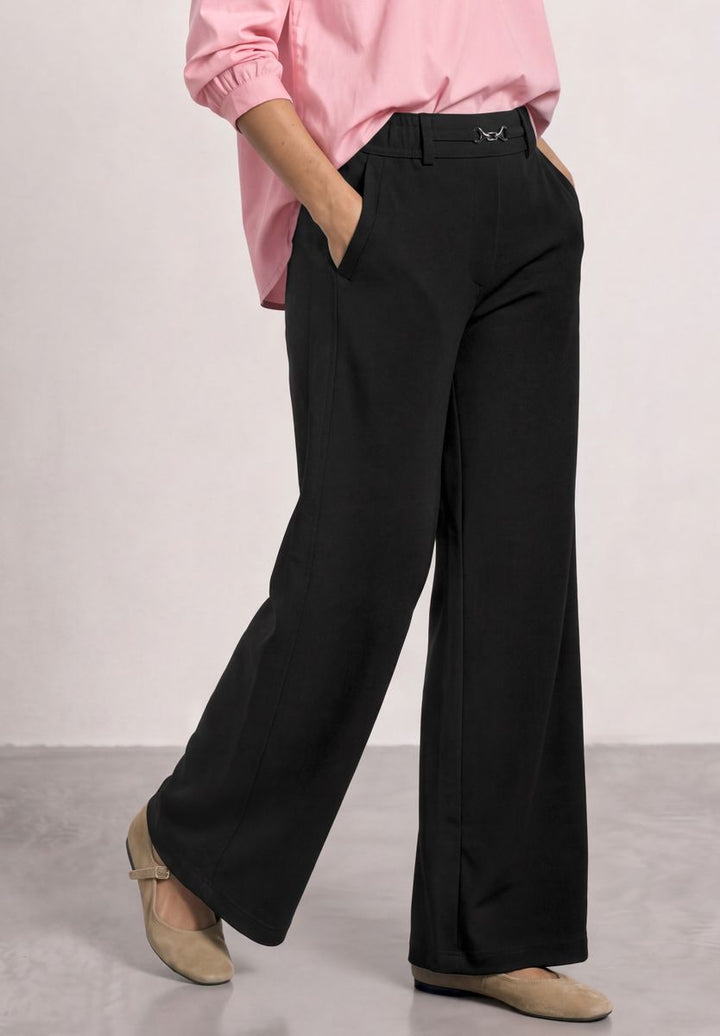 High Waist Straight Leg Hose im Casual Fit