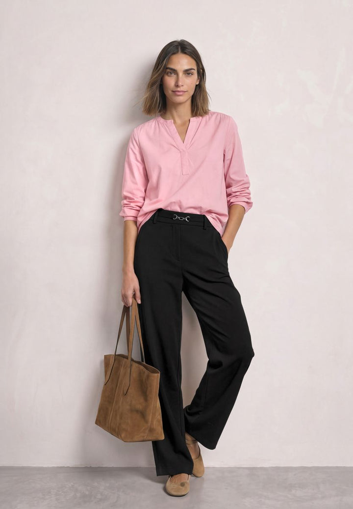 High Waist Straight Leg Hose im Casual Fit