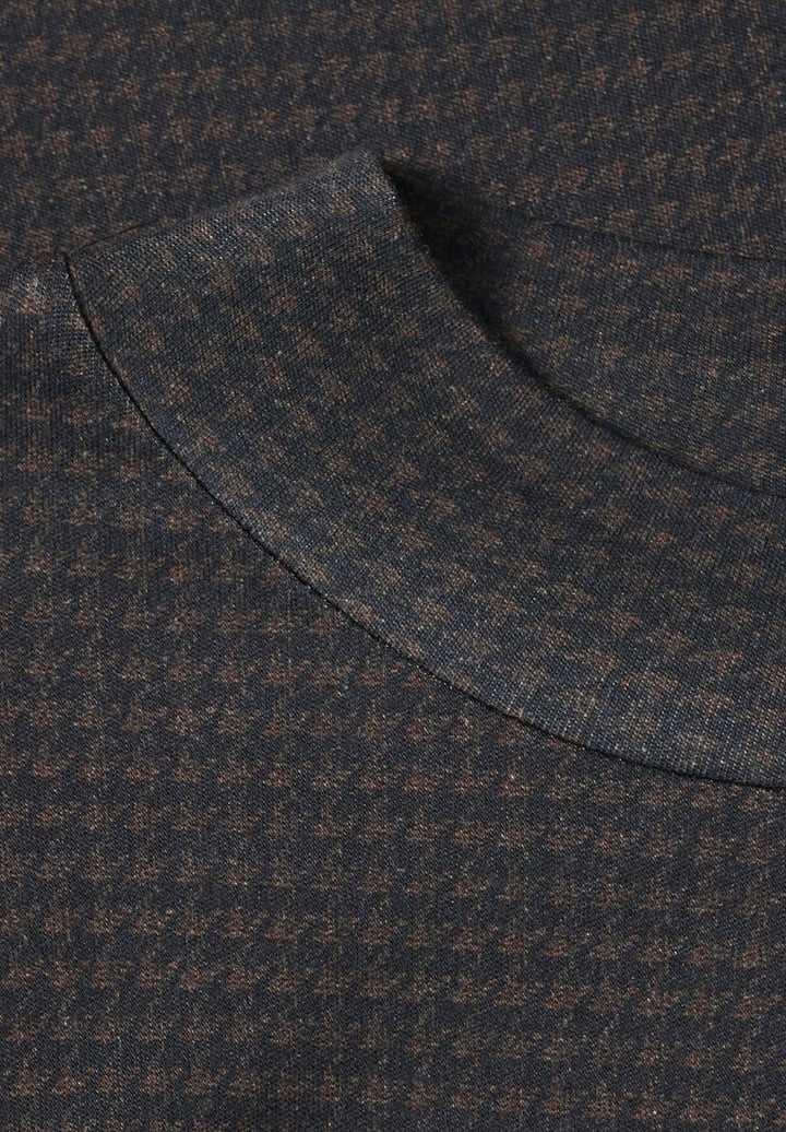 3/4-Arm Shirt mit Turtle Neck und Print
