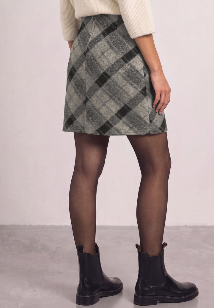 Knielanger Rock mit Patch-Pockets