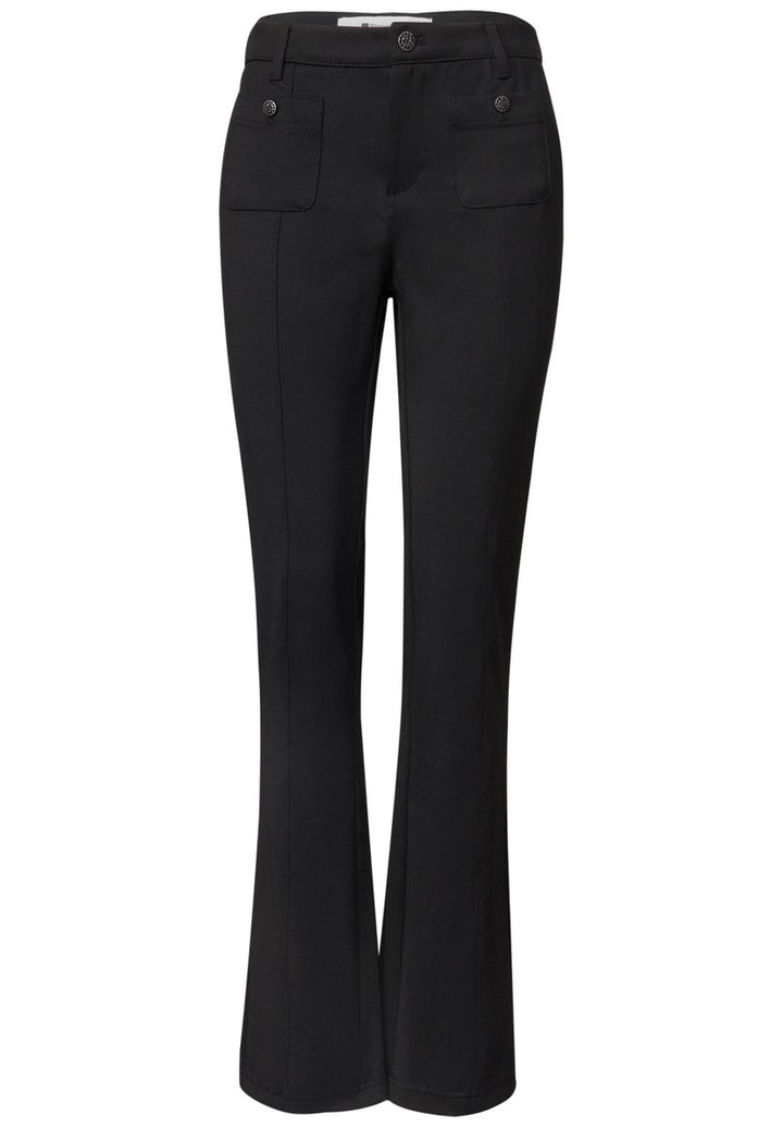 Bootcut Hose mit aufgesetzten Taschen