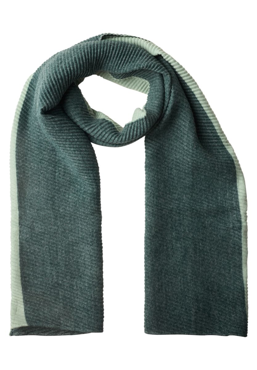 Schal im Two-Tone-Look mit Falten