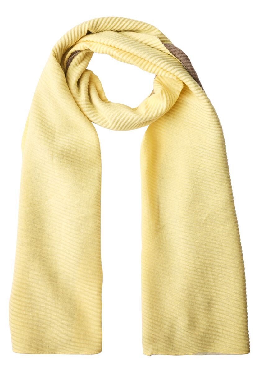 Schal im Two-Tone-Look mit Falten