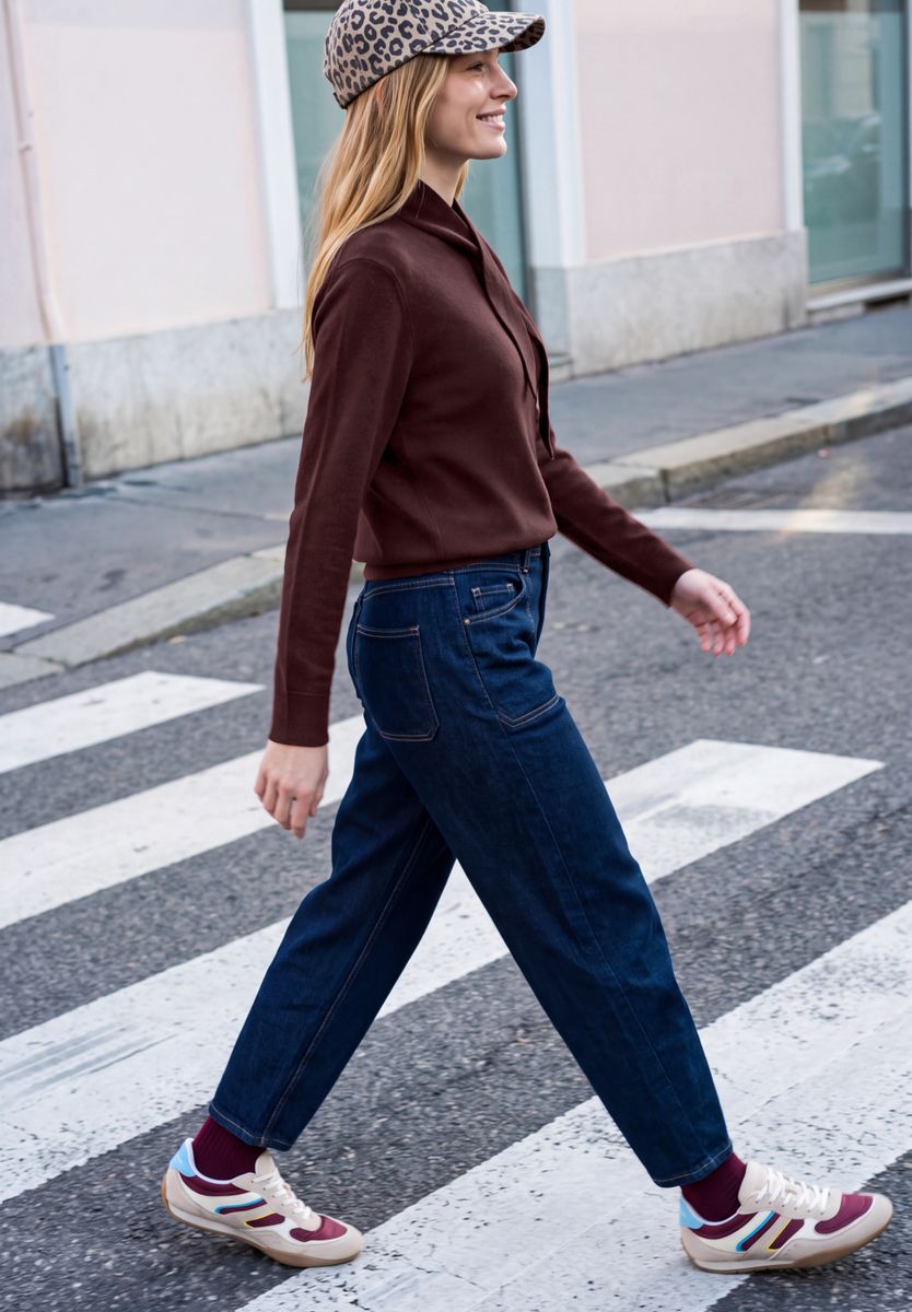 Langarm Pullover mit Schalkragen