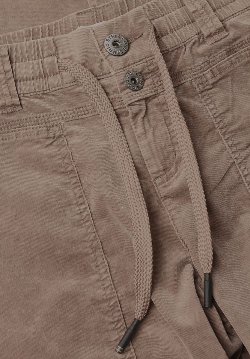 Mid Waist Barrel Leg Hose im Loose Fit
