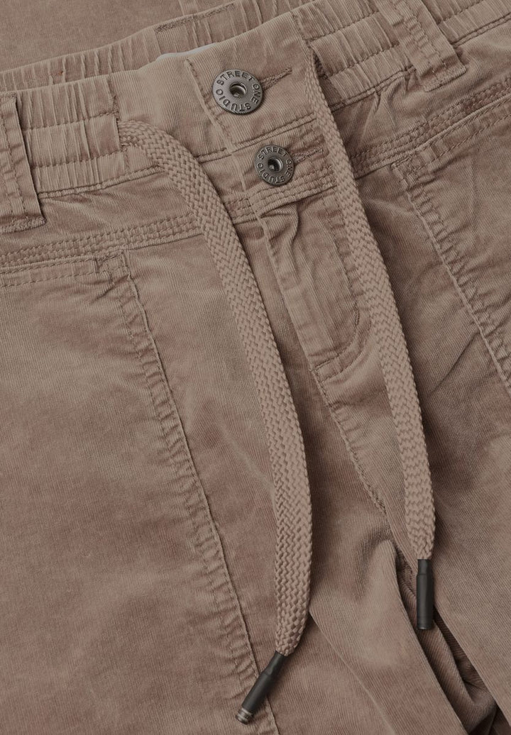 Mid Waist Barrel Leg Hose im Loose Fit