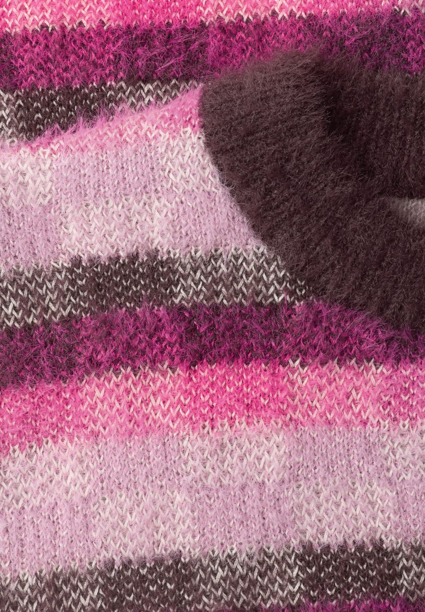 Langarm Pullover mit Rundhals und Karomuster