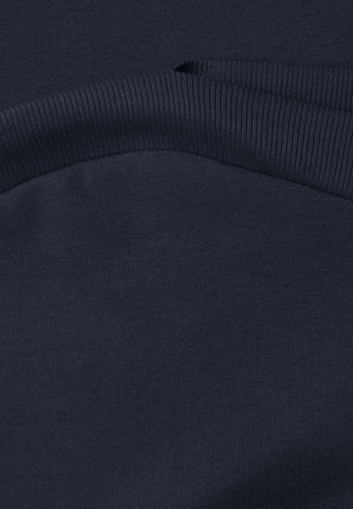 3/4-Arm Shirt mit Rippstrukturdetails