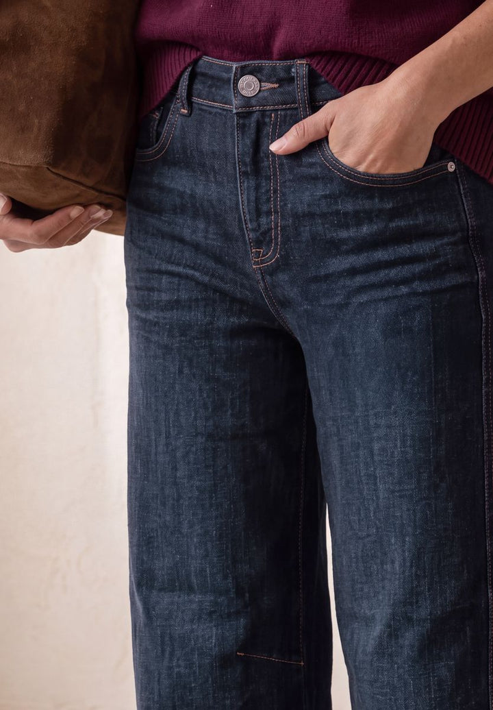 High Waist Barrel Leg Jeans im Loose Fit