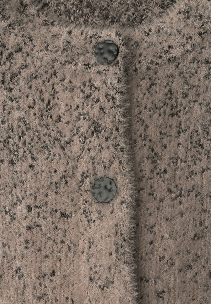 Kurzarm Cardigan mit Jacquard-Muster