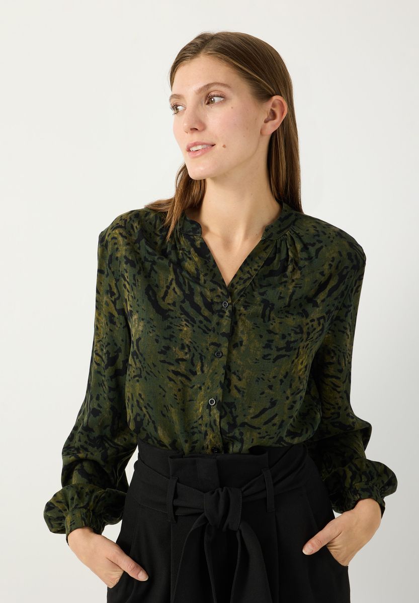 Bluse mit Allover-Print