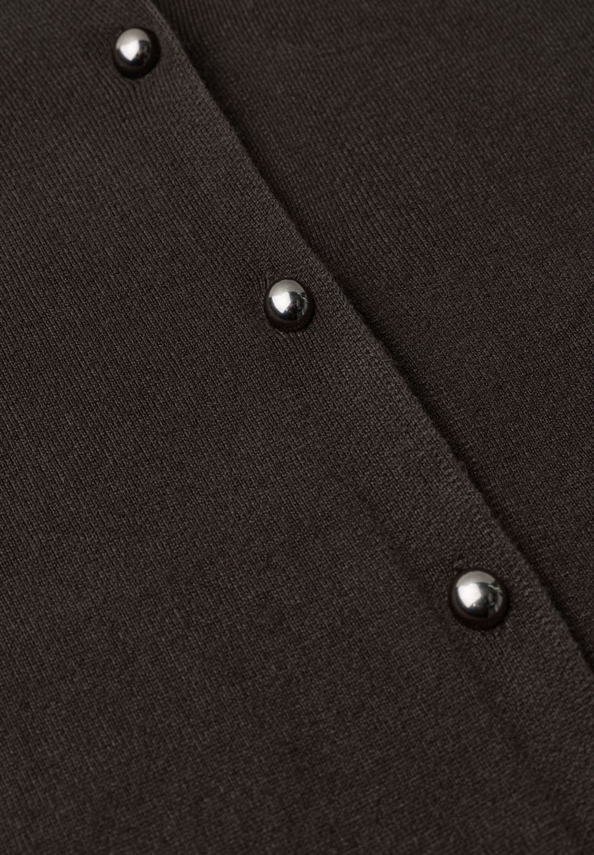 Kurzarm Cardigan mit Rundhals und Knöpfen