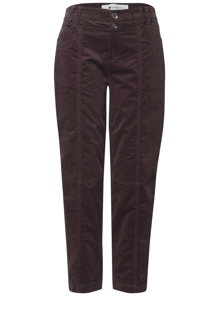 Barrel Leg Hose aus Cord im Casual Fit