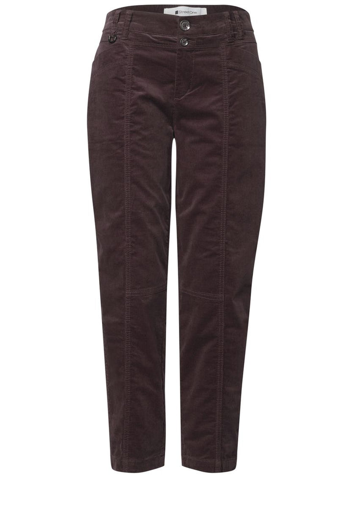 Barrel Leg Hose aus Cord im Casual Fit