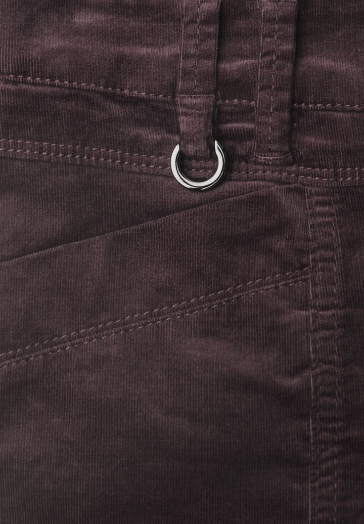 Barrel Leg Hose aus Cord im Casual Fit