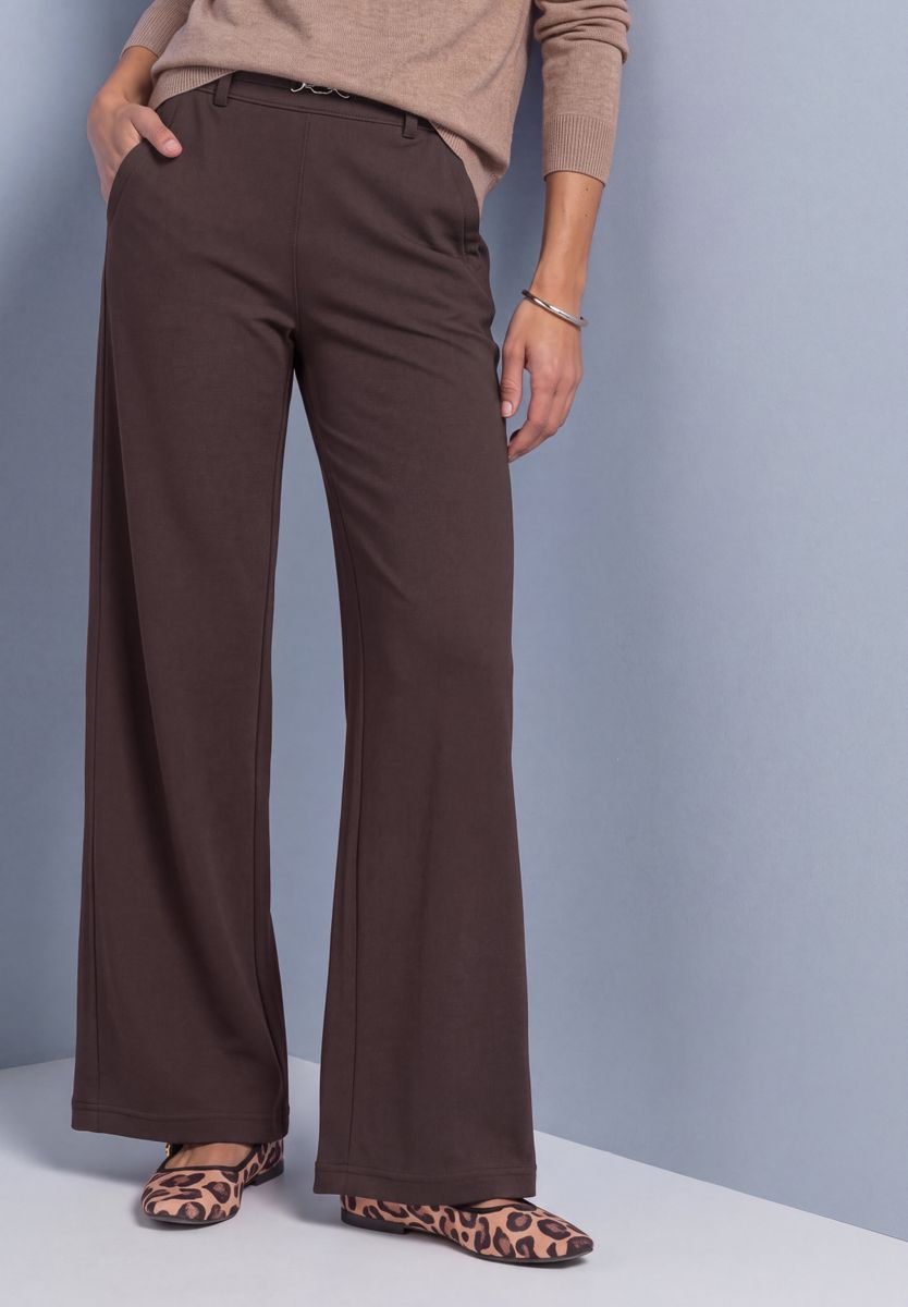 High Waist Straight Leg Hose im Casual Fit