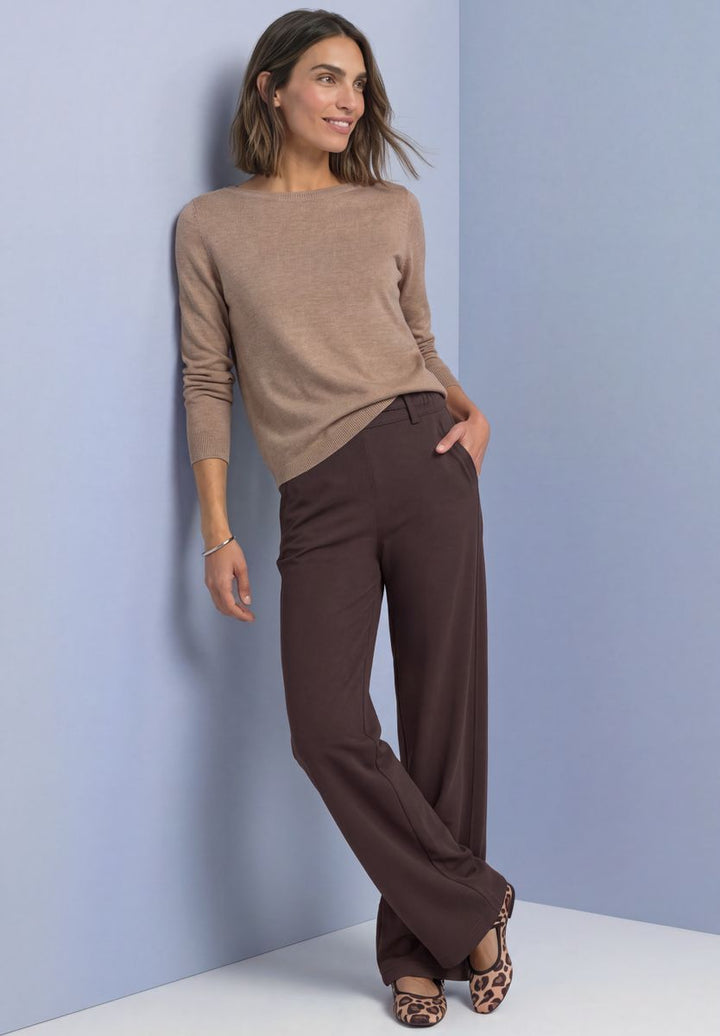 High Waist Straight Leg Hose im Casual Fit