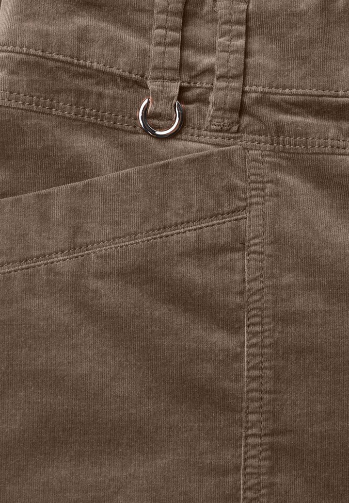 Barrel Leg Hose aus Cord im Casual Fit