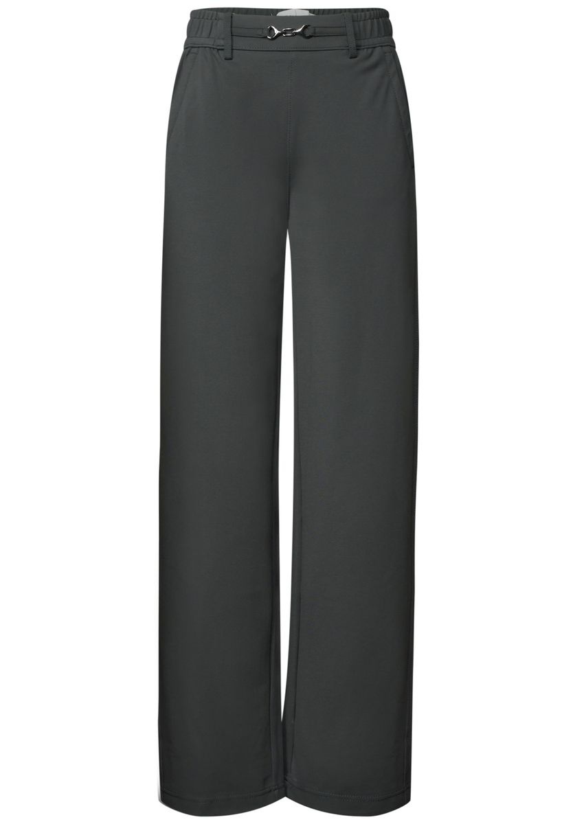High Waist Straight Leg Hose im Casual Fit