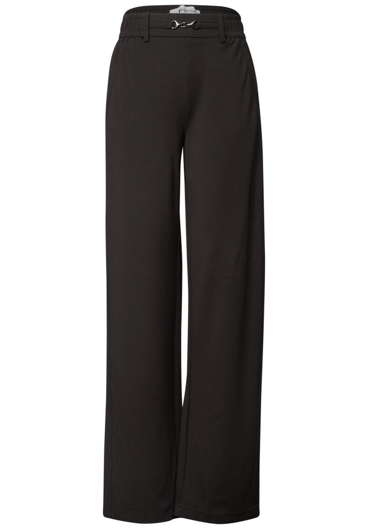 High Waist Straight Leg Hose im Casual Fit