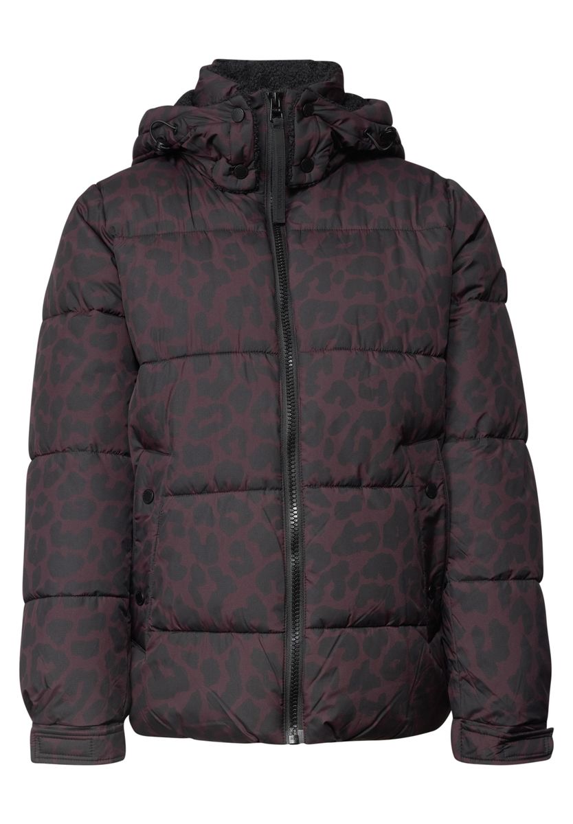Steppjacke mit Kapuze und Reißverschluss